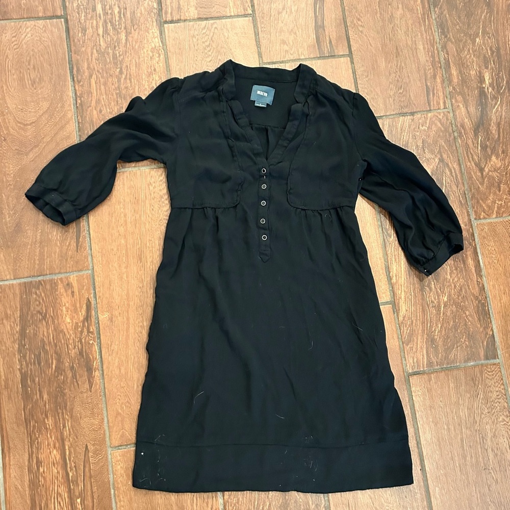 Maeve Anthropologie size 2 black dress with pockets